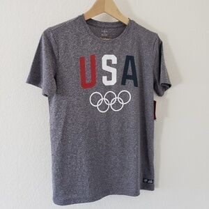 NWT - Team USA Olympic Crew Neck Gray Shirt - Size XL